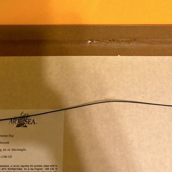 Amram Ebgi Limited Edition Offset Lithograph: "Shavuoth" - Picture 10 of 10